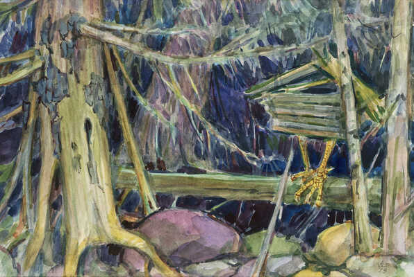 Шипиленко Александр Кузьмич. Лот из пяти эскизов декораций к спектаклю «Аленький цветочек» Московского драматического театра им. А.С. Пушкина